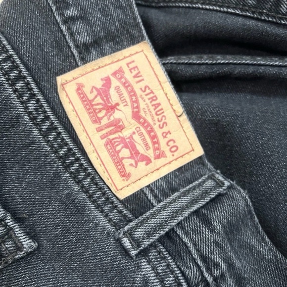 Levi's Low Pro Straight Leg Jeans Women's 30 Black Faded Jeans - Picture 14 of 14